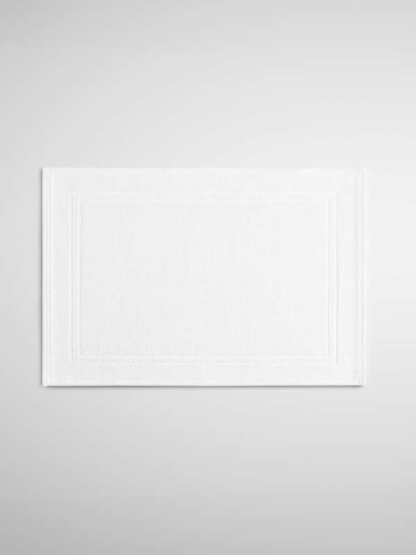 Woven Bath Mat - White